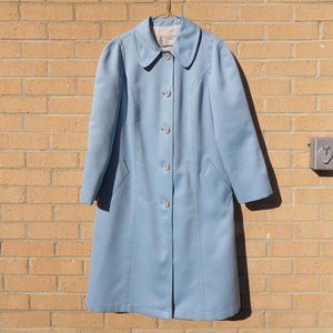 London Fog Maincoats Short Trench Coat Carolina Blue size 14